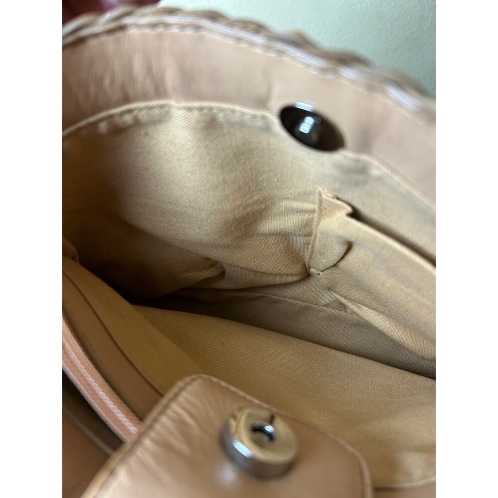 Vintage Fossil Bag Woven Leather Multi Earth Tones Y2K‎ - Picture 3 of 8